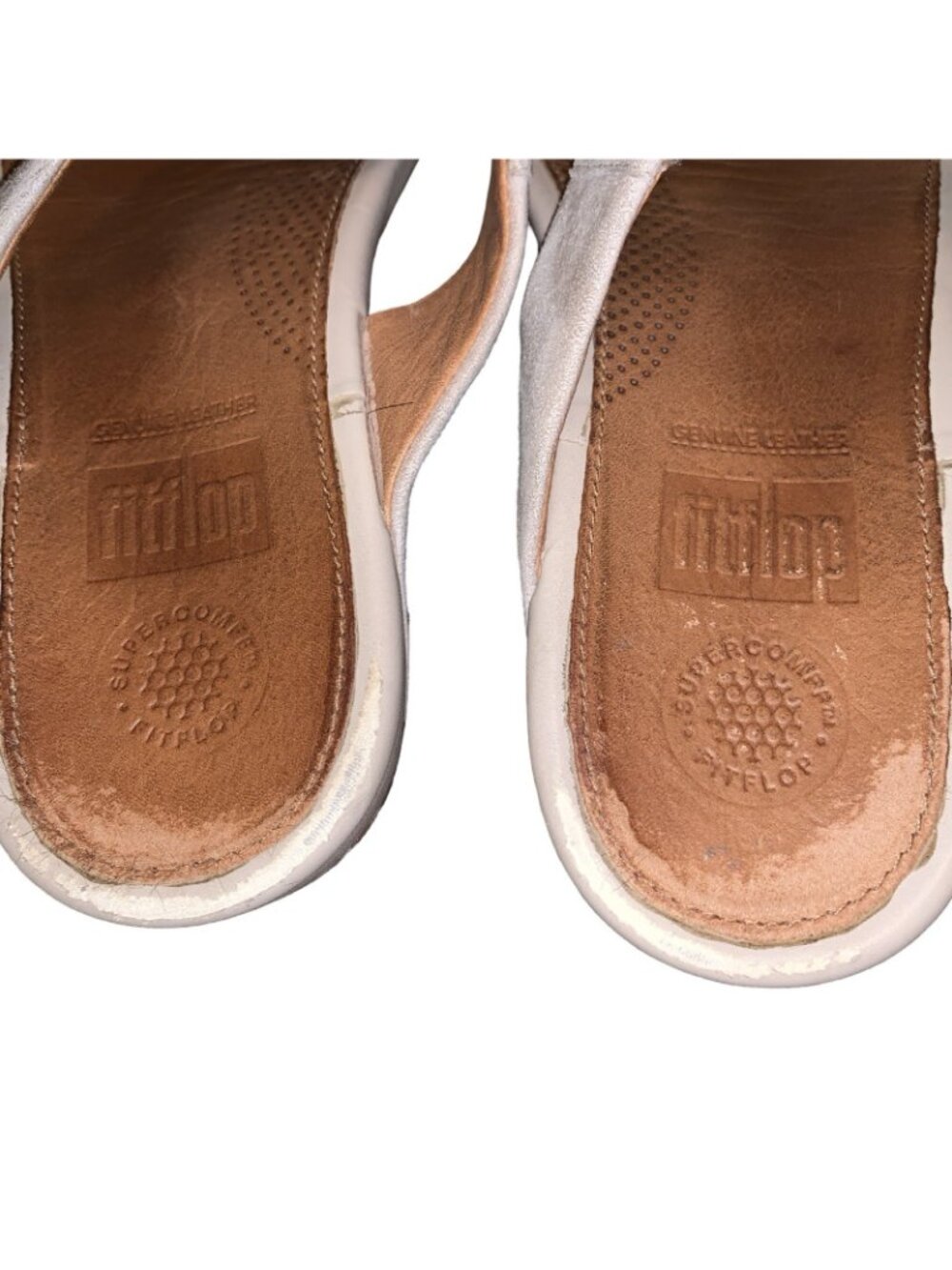 Fitflop Banda Glitz Bronze Shimmering Toe Post Slip-On Sandals Sz 9 Comfort - Picture 4 of 7